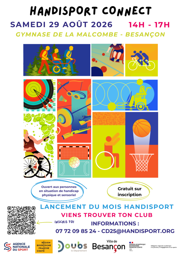 Lire la suite à propos de l’article HANDISPORT CONNECT – 29 Août 2026 – Besançon